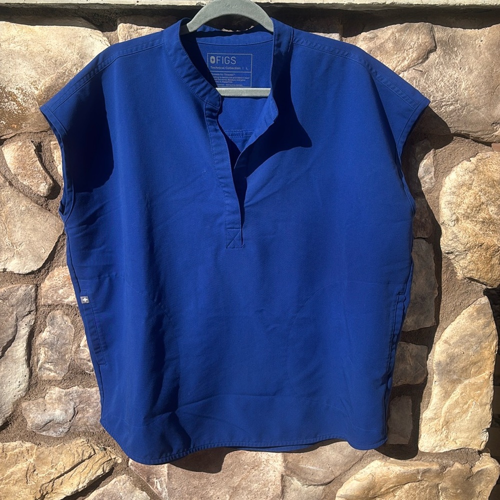 Figs navy Blue Rafaela Oversized Scrub Top Women’s Large